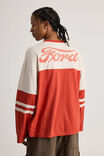 Ford Long Sleeve Panelled Tshirt, LCN FOR RED CLAY/MUSTANG STRIPE - alternate image 3