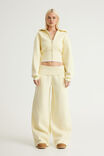 Authentics Shrunken Zip Through Hoodie, LEMON BUTTER - example image 2