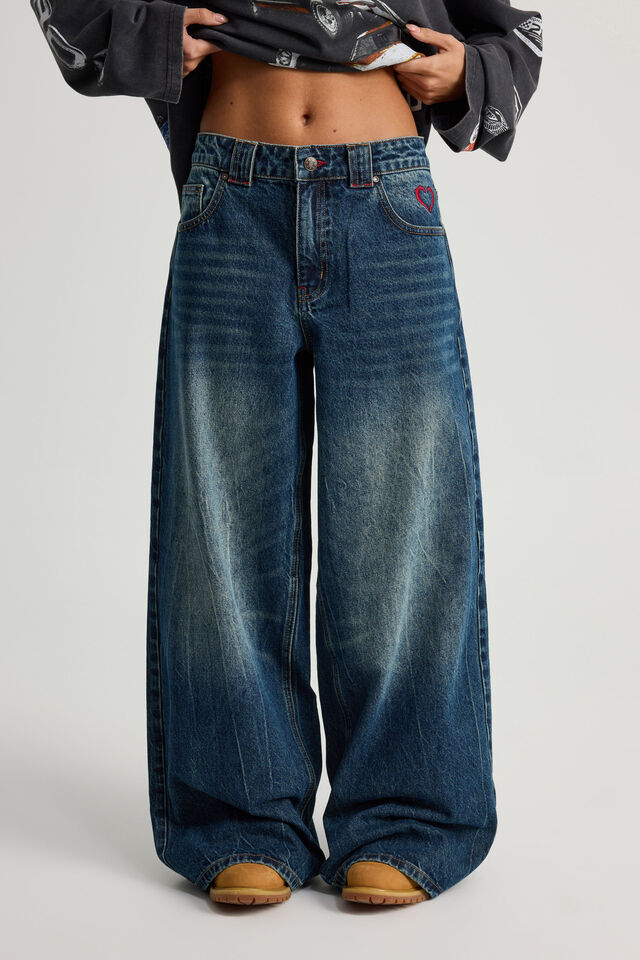 Mega Baggy Jean, DIRTY BLUE _ HAVEN