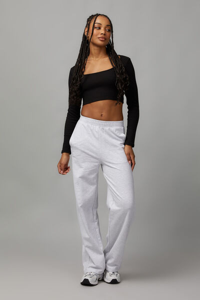 Relaxed Trackpant, SILVER MARLE