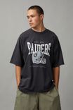 Oversized Nfl T Shirt, LCN NFL WASHED BLACK/RAIDERS HELMET - alternate image 1