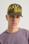 Half Half Magical Logo Trucker Cap, HALF HALF KHAKI YELLOW - alternate image 2
