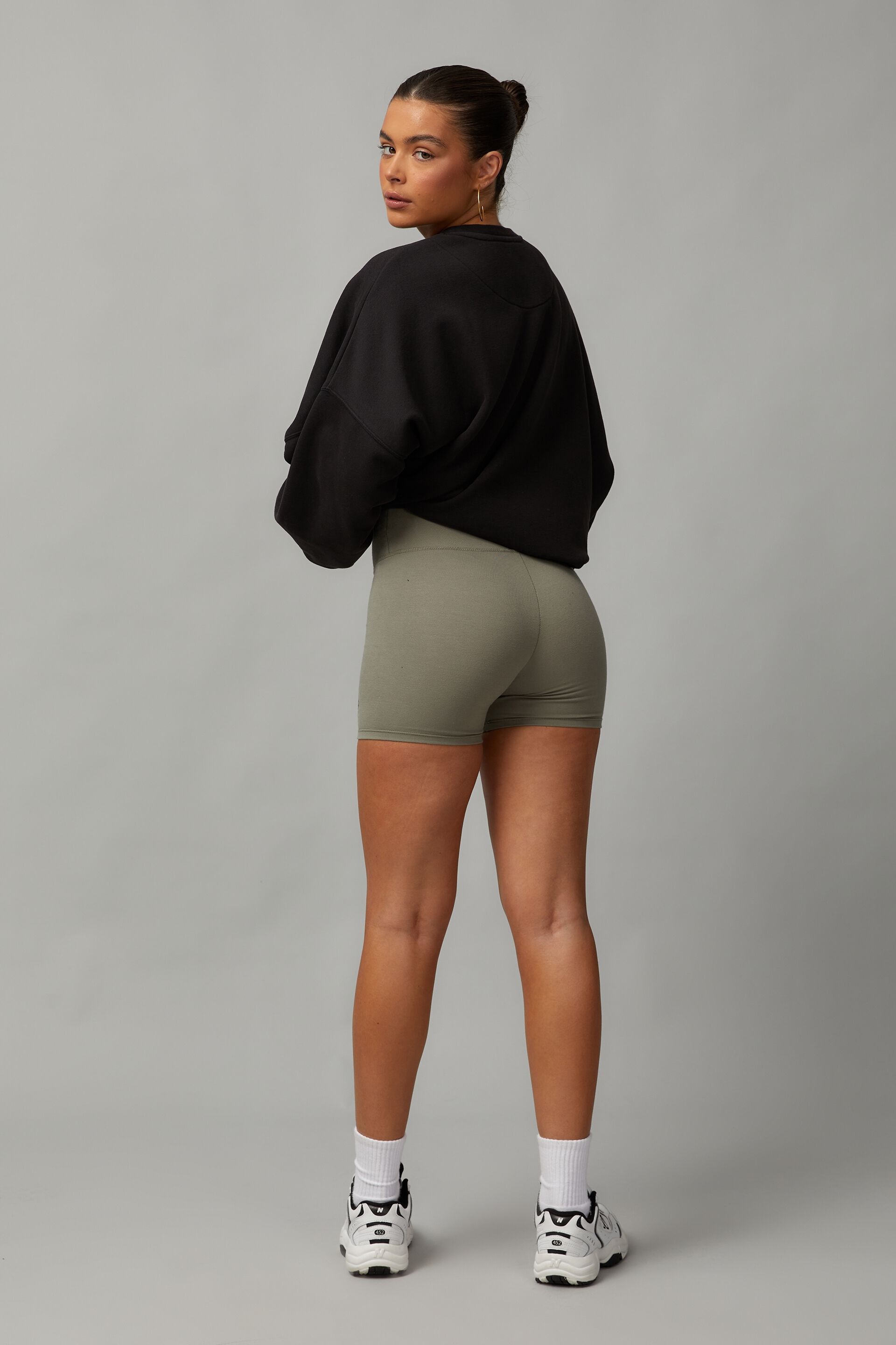 Khaki bike shorts outlet