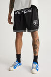 LCN NFL BLACK/RAIDERS STRIPE HEM CLASSIC