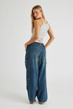 Sasha Utility Denim Pant, DIRTY INDIGO - alternate image 3