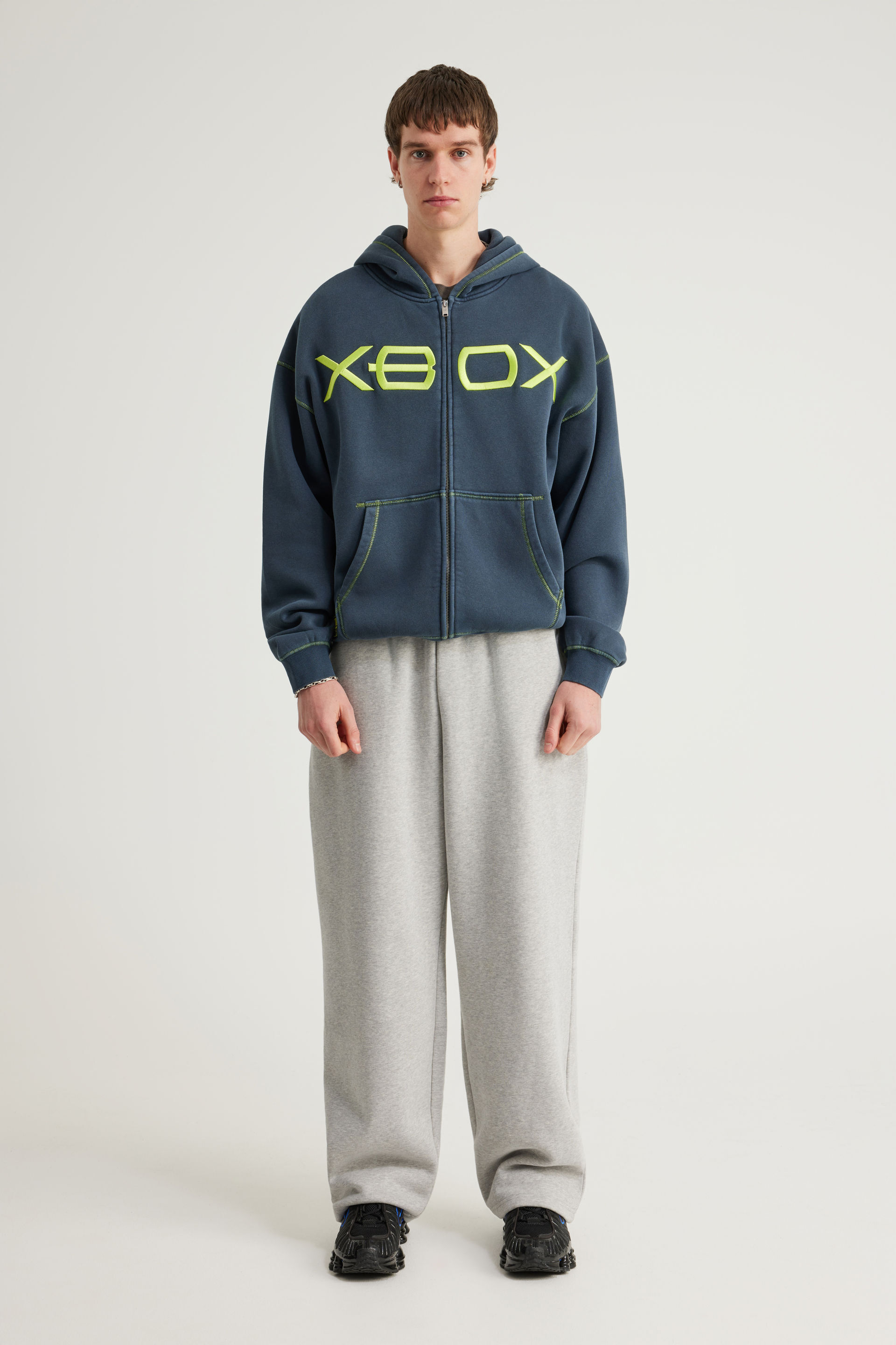 Women's Navy Notion X Xbox Zip Through Hoodie | Factorie Australia
