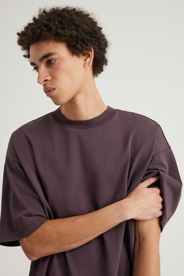 Authentics Heavy Weight Box Fit Tshirt, WASHED FROZEN BERRY