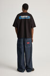 Half Half El Grande Baggy Jean, CLEAN RAW PINSTRIPE - alternate image 3