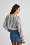 Alana Knit Crop Jumper, GREY - alternate image 3