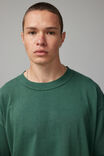 Boxy Cropped Tshirt, WASHED GREEN - alternate image 4