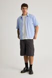 Half Half Short Sleeve Shirt, HH PALE BLUE CHECK - alternate image 3