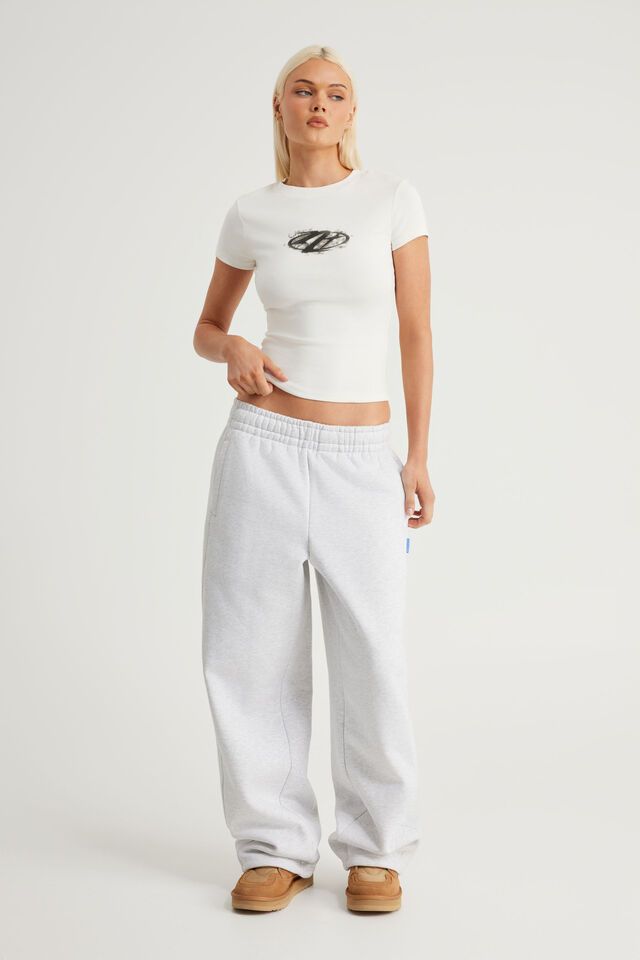 Fitted Graphic Tee, CLOUD/SMOKEY NTN