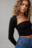 Hannah Bandeau And Shrug Set, BLACK - alternate image 4