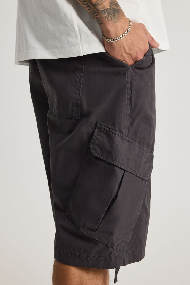 Notion Ultra Baggy Cargo Shorts, SLATE