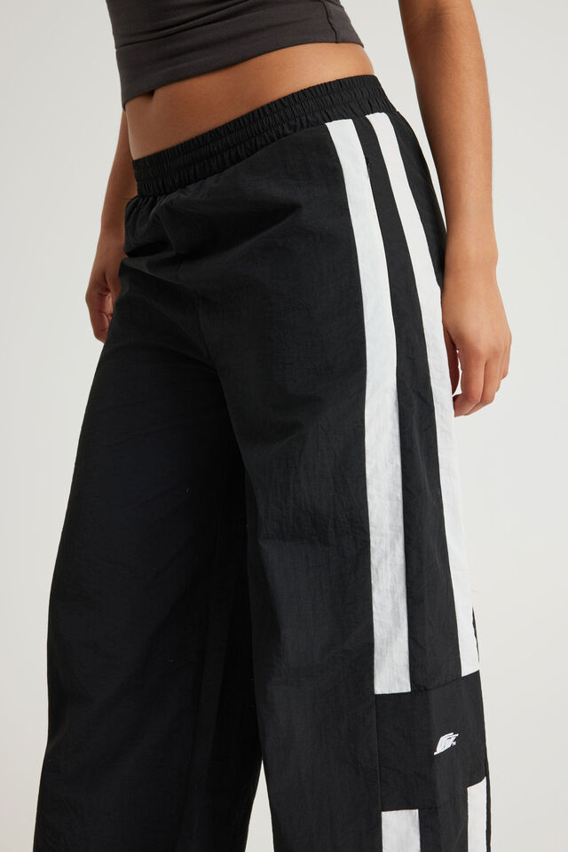 Open Gallery Baggy Nylon Track Pant, OG BLACK/WHITE