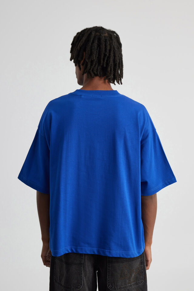 Boxy Cropped Graphic Tshirt, HH CORPORATE BLUE/EAST SIDE