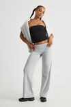 Roll Over Straight Leg Pant, GREY MARLE - alternate image 1