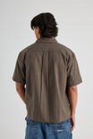 Short Sleeve Shirt, CHOCOLATE CHECK - alternate image 3