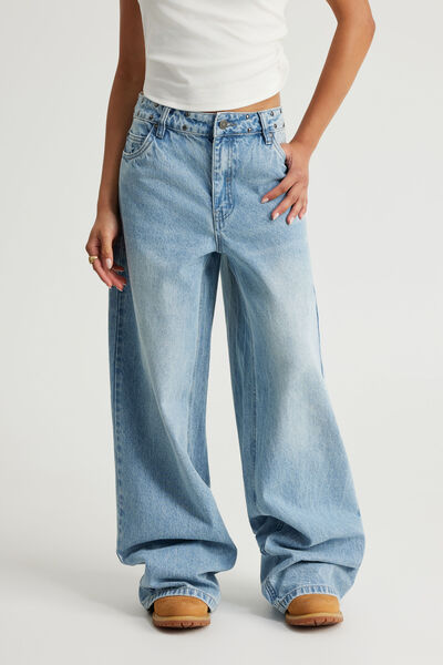 Mid Rise Baggy Jean, CYBER SKY