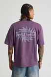 Half Half Heavyweight Box Fit Graphic Tshirt, HH WASHED DEEP GRAPE/HALF HALF ICARUS - alternate image 3