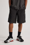 Half Half Cargo Boardshort, BLACK - alternate image 1