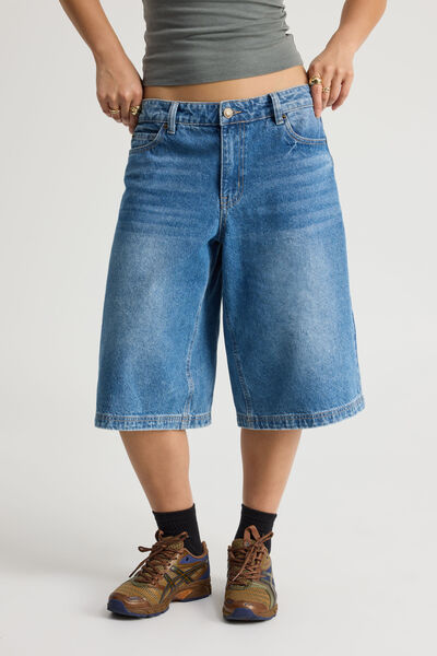 Mega Baggy Jort, SUMMER SEA BLUE