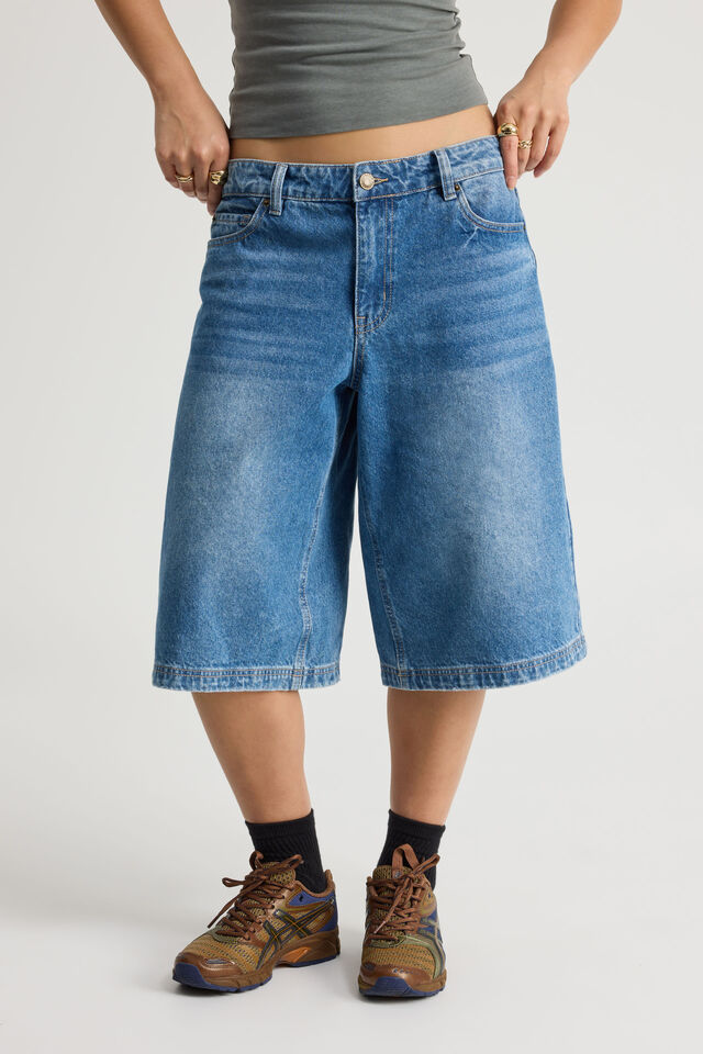 Mega Baggy Jort, SUMMER SEA BLUE