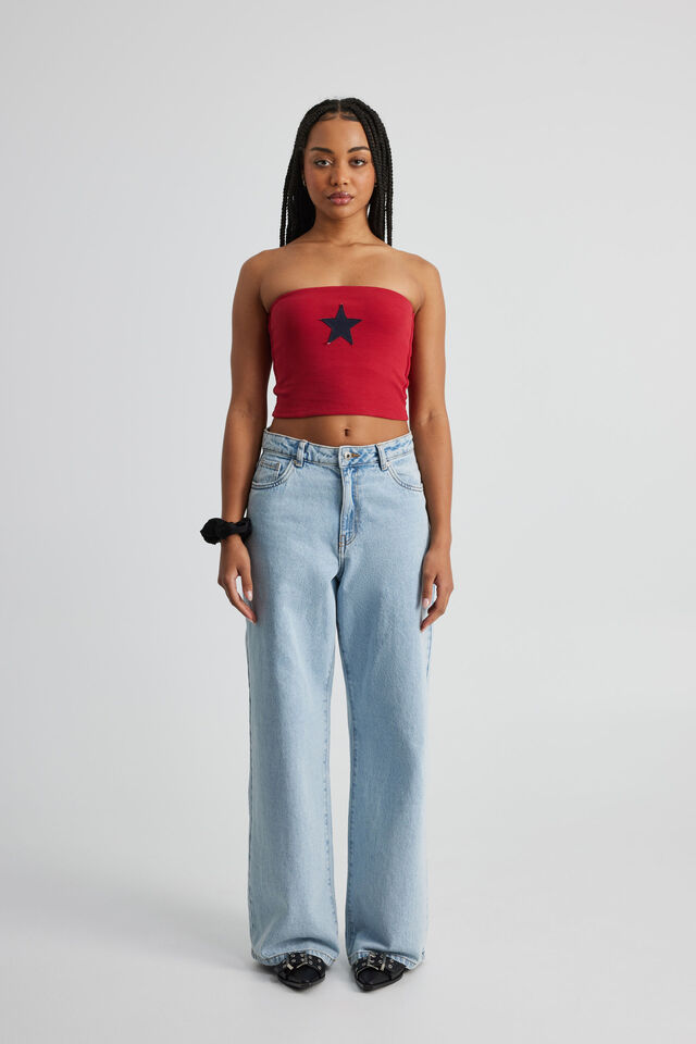 Longline Graphic Bandeau, SCOOTER/STAR