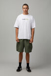 Half Half Oversized T Shirt, SILVER MARLE/HALF HALF CROWN - alternate image 2