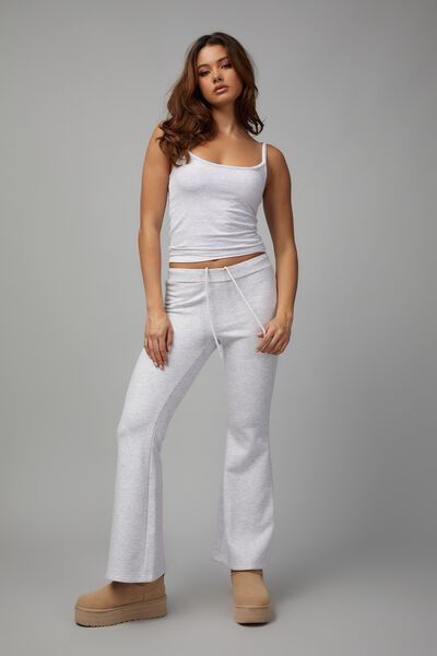 Kick Flare Trackpant, SILVER MARLE