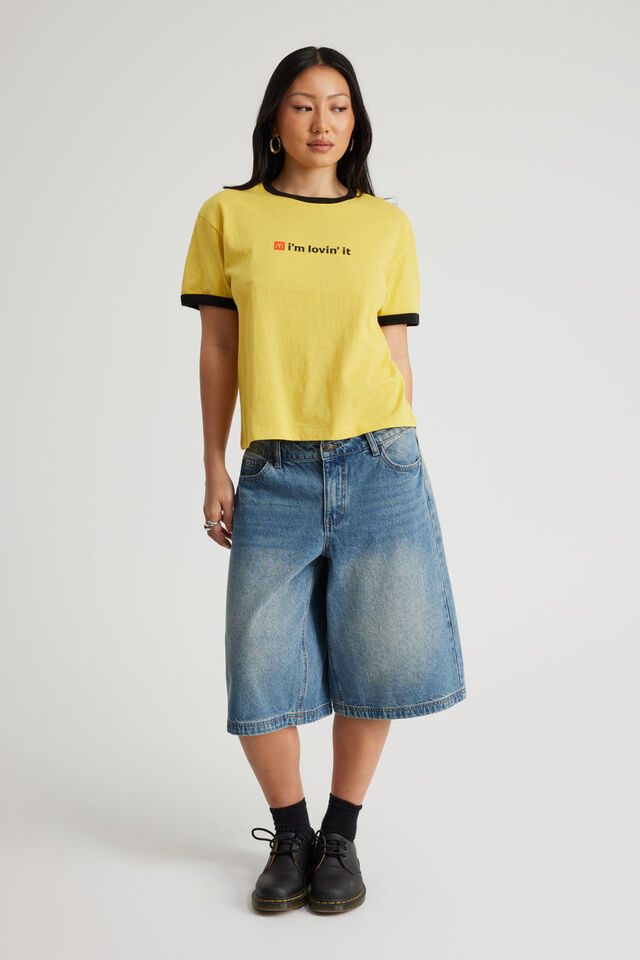 Mcdonalds Regular Tee, LCN MCD YELLOW/QUALITY YOU CAN TASTE
