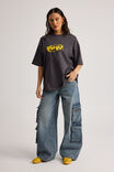 Half Half Heavyweight Box Fit Graphic Tshirt, HH SLATE/HALF HALF BUBBLE - alternate image 5