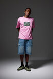 Half Half Box Fit Graphic T Shirt, HH VENICE PINK/HALF HALF MINOR AGGRESSION - alternate image 2