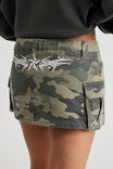 Camo Cargo Skirt, GREEN CAMO_BUTTERFLY - alternate image 4