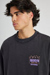 Half Half Heavyweight Box Fit Graphic Tshirt, HH WASHED BLACK/BROOKLYN SUPPLY - alternate image 4