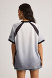 V Neck Sports Jersey, WHITE/EUROSTAR - alternate image 3