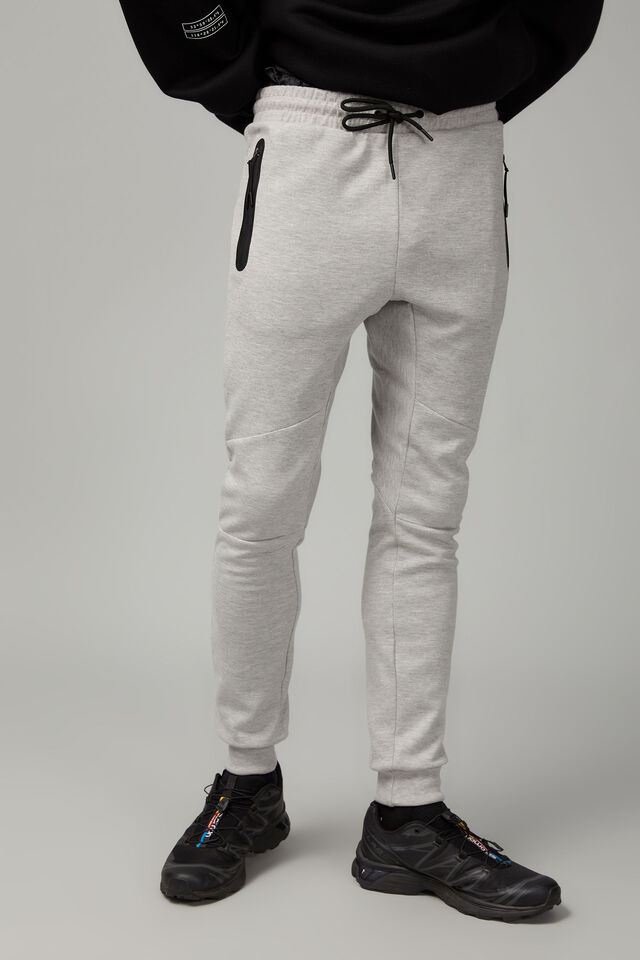 Tech Track Pant, LIGHT GREY MARLE