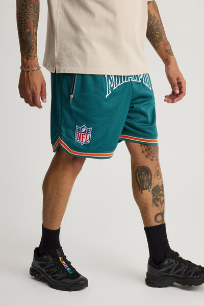 Nfl Basketball Short, LCN NFL VERIDIAN/MIAMI DOLPHINS CLASSIC
