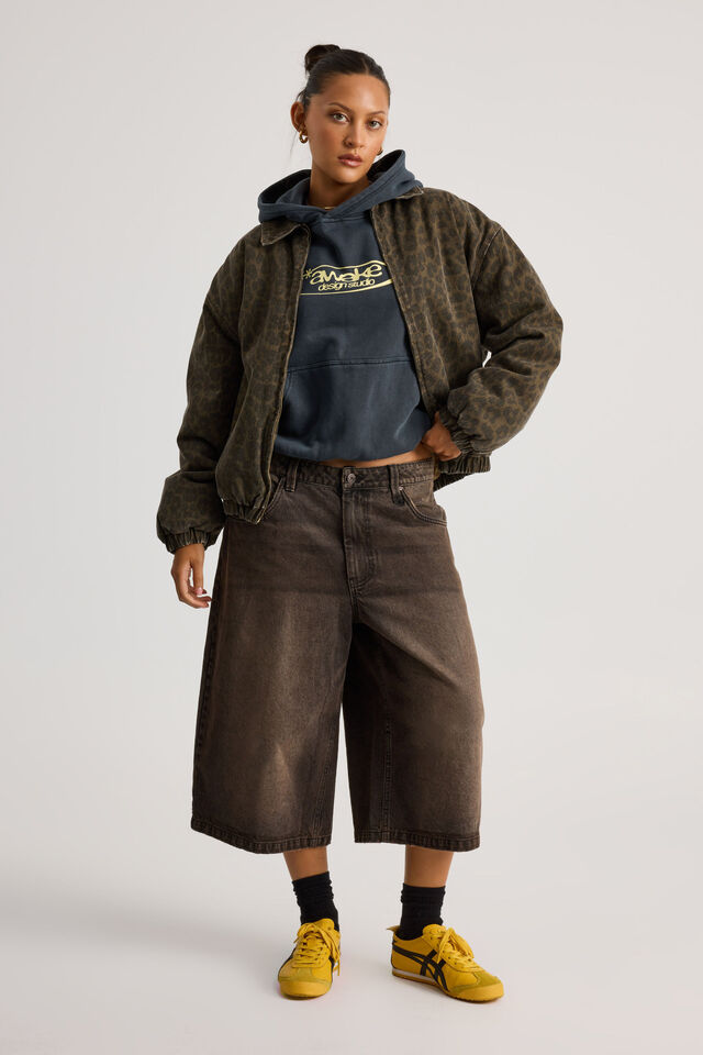 Jordie Workwear Jacket, WASHED LEOPARD