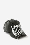 Notion Stretched Word Dad Cap, NOTION WASHED BLACK WHT PRINT - alternate image 1