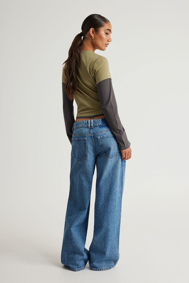 Mid Rise Baggy Jean, DREAM WAVE
