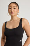 Graphic Scoop Neck Tank, BLACK/OG - alternate image 4