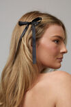 2Pk Hair Ribbon Bow Clips, BLACK - alternate image 1