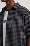 Half Half Short Sleeve Shirt, HH EBONY CHECK - alternate image 4