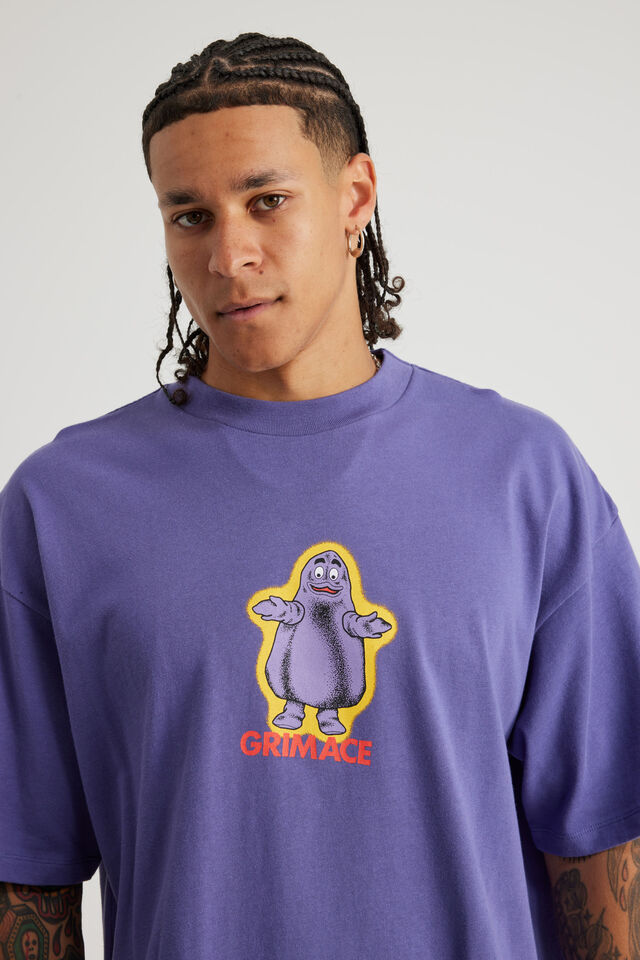 Mcdonalds Box Fit Tshirt, LCN MCD NEBULA/GRIMACE