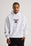 Nba Hoodie, LCN NBA SILVER MARLE/CHICAGO BULLS - alternate image 3