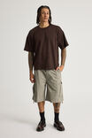 Authentics Heavy Weight Box Fit Tshirt, CHOC TORTE - alternate image 2