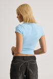 Fitted Graphic Tee, AIRY BLUE/AGAIN HEART - alternate image 3
