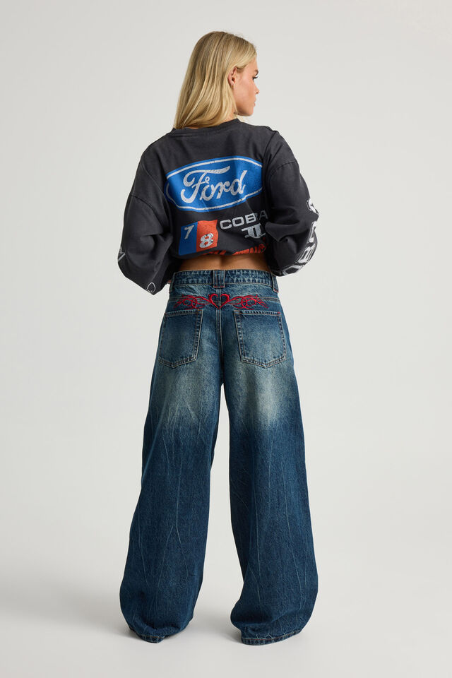 Mega Baggy Jean, DIRTY BLUE _ HAVEN