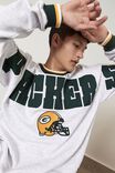 Oversized Nfl Crew, LCN NFL SILVER MARLE/PACKERS OS LOGO
